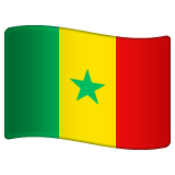 Bagaimana Flag: Senegal emoji terlihat di Whatsapp.