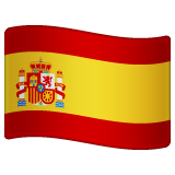 How Flag: Spain emoji looks on Whatsapp.