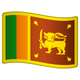 Como o emoji do Bandeira: Sri Lanka é exibido no Whatsapp.