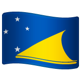 Como o emoji do Bandeira: Tokelau é exibido no Whatsapp.