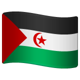 How Flag: Western Sahara emoji looks on Whatsapp.