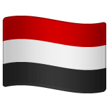 How Flag: Yemen emoji looks on Whatsapp.