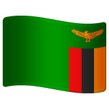 How Flag: Zambia emoji looks on Whatsapp.