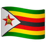 How Flag: Zimbabwe emoji looks on Whatsapp.