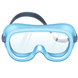 Bagaimana Goggles emoji terlihat di Whatsapp.