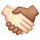 🫱🏽‍🫲🏼 Handshake: Medium Skin Tone, Medium-Light Skin Tone on Apple iOS  16.4