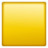 How Yellow Square emoji looks on Whatsapp.