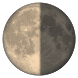 A quoi ressemblent les emoji Dernier quartier de lune sur Whatsapp.