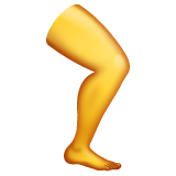 A quoi ressemblent les emoji Jambe sur Whatsapp.