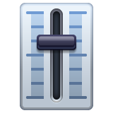 Como o emoji do Controle de volume é exibido no Whatsapp.