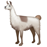 How Llama emoji looks on Whatsapp.