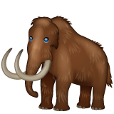 Hvordan Mammut emoji ser ud på Whatsapp.