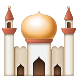 How Mosque emoji looks on Whatsapp.