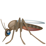 Bagaimana Mosquito emoji terlihat di Whatsapp.