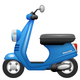 How Motor Scooter emoji looks on Whatsapp.