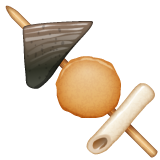 Hoe Oden emoji eruit ziet op Whatsapp.