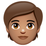 Como o emoji do Pessoa: pele morena é exibido no Whatsapp.