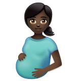 Pregnant Woman: Dark Skin Tone Emoji 🤰🏿