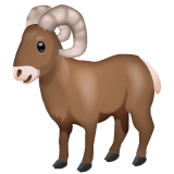 How Ram emoji looks on Whatsapp.