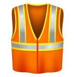 How Safety Vest emoji looks on Whatsapp.