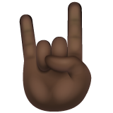 Hvordan Rock’n’roll: hudtype 6 emoji ser ut på Whatsapp.