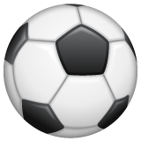 How Soccer Ball emoji looks on Whatsapp.