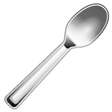 Bagaimana Spoon emoji terlihat di Whatsapp.