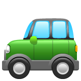 How Sport Utility Vehicle emoji looks on Whatsapp.