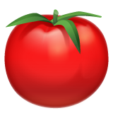 Como o emoji do Tomate é exibido no Whatsapp.