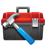 Bagaimana Toolbox emoji terlihat di Whatsapp.