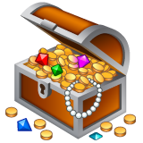 Come Forziere emoji appare su Whatsapp.