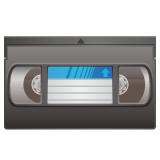 Hvordan Videokassett emoji ser ut på Whatsapp.