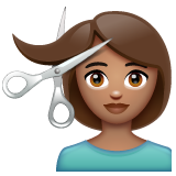 💇‍♀️ Mulher Cortando O Cabelo em Twitter Emoji Stickers 13.1